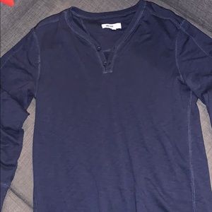 Navy blue Men long sleeve